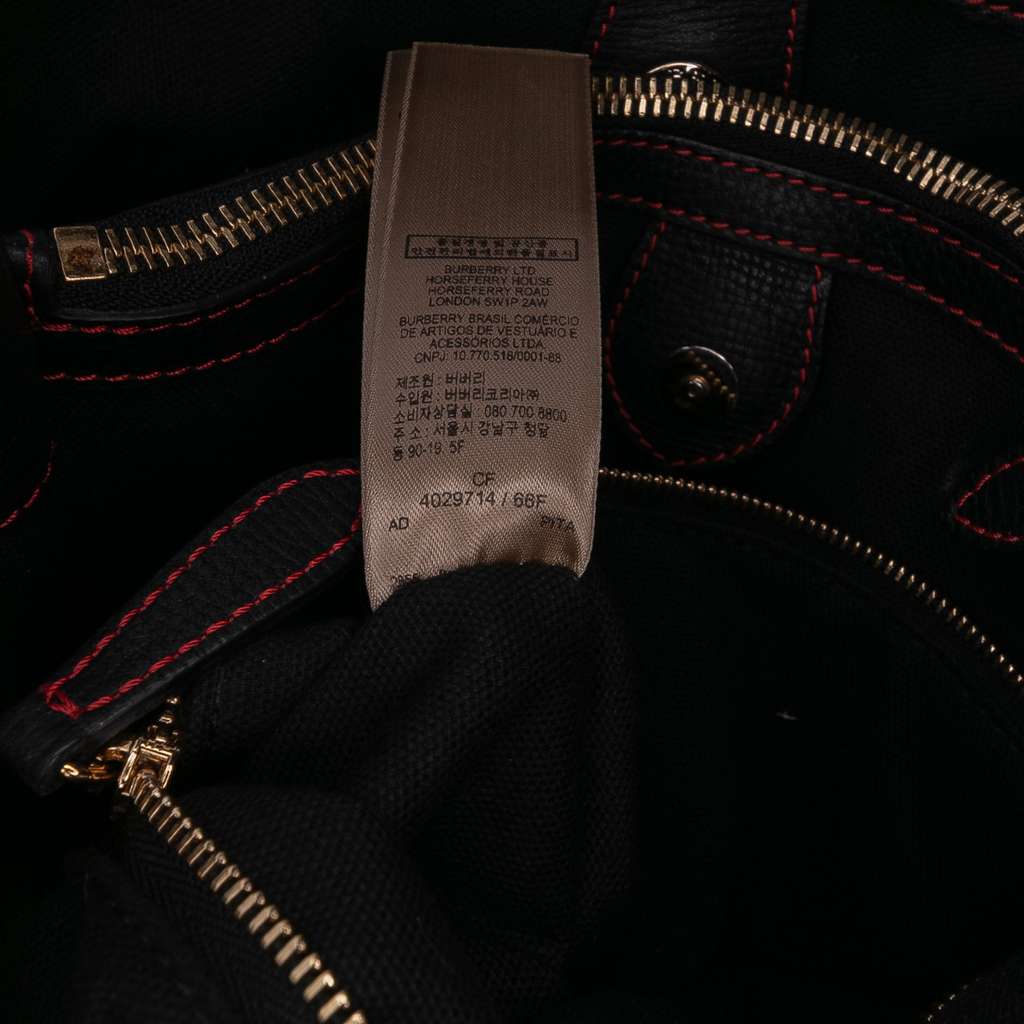 Burberry Medium Leather Patchwork and House Check Banner Satchel - Detail 2