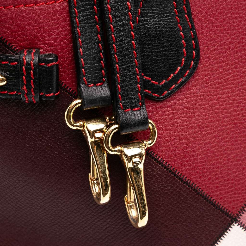 Burberry Medium Leather Patchwork and House Check Banner Satchel - Image 11