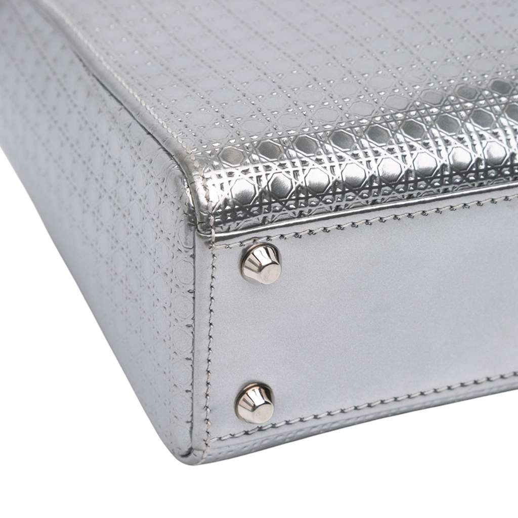 Dior Mini Metallic Patent Microcannage Lady Dior - Detail 2
