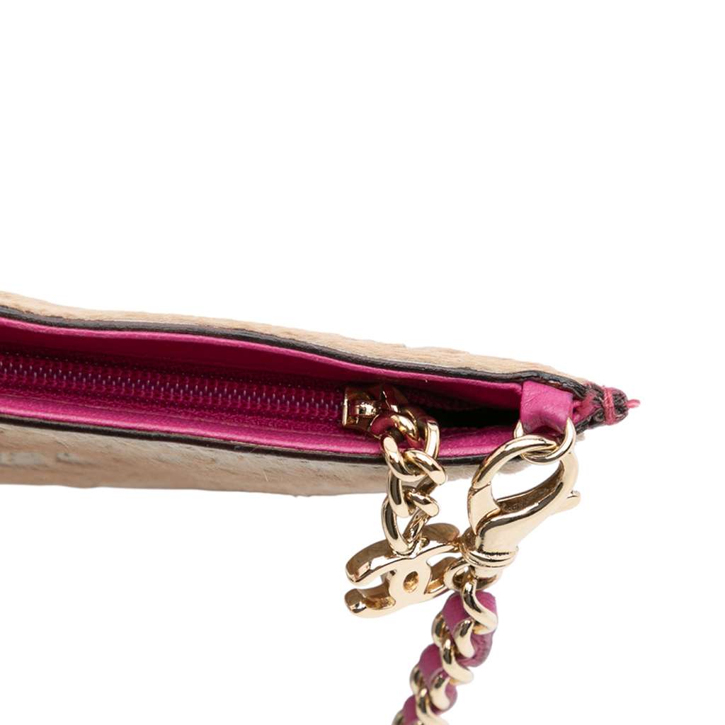 Chanel Pony Hair Logo Chain Pochette - Detail 2