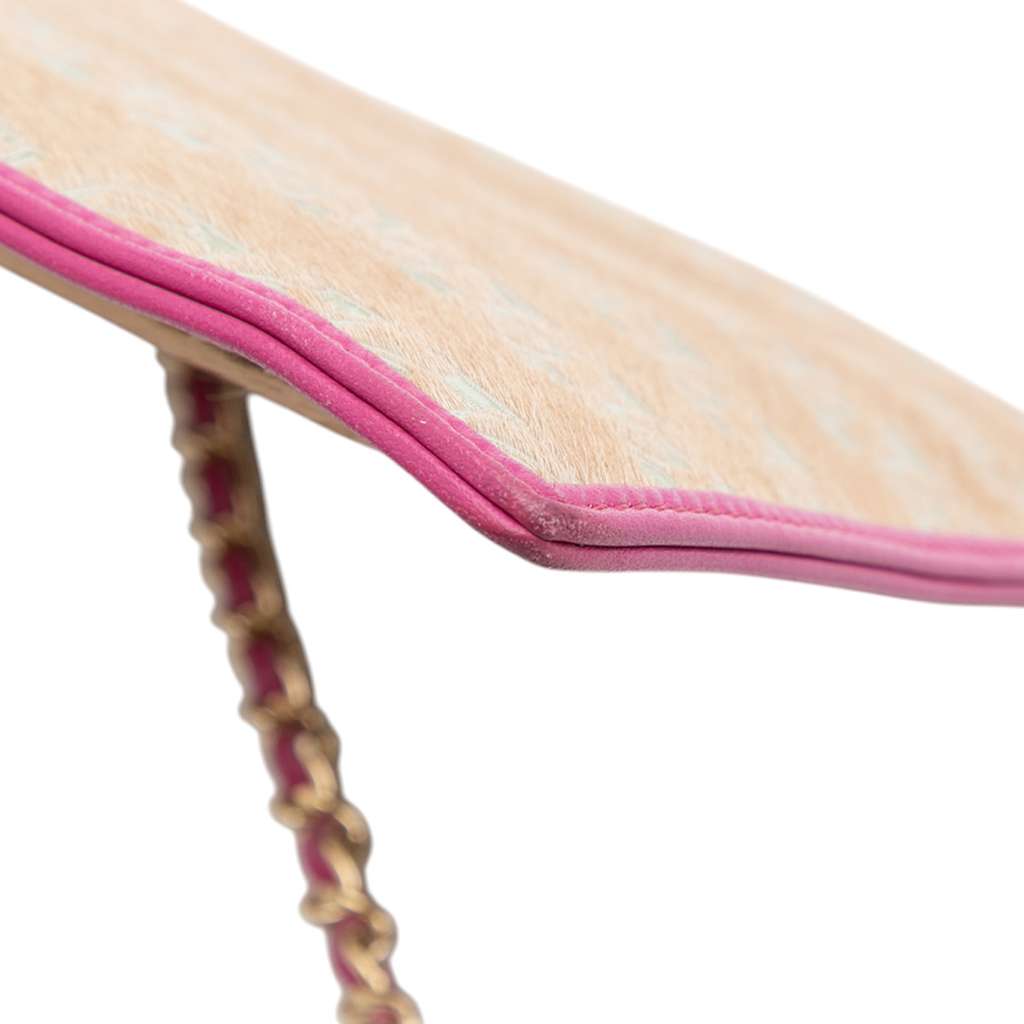 Chanel Pony Hair Logo Chain Pochette - Image 10