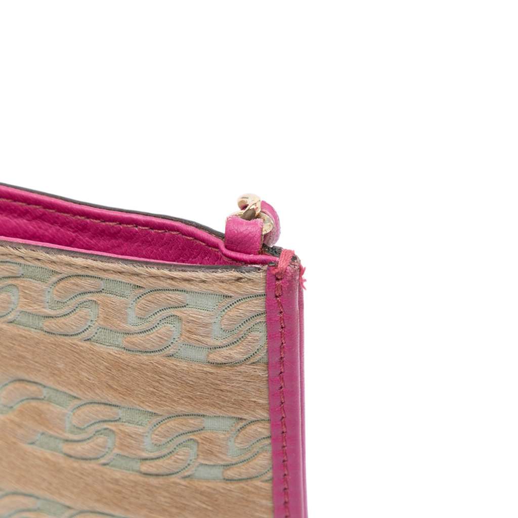 Chanel Pony Hair Logo Chain Pochette - Image 11