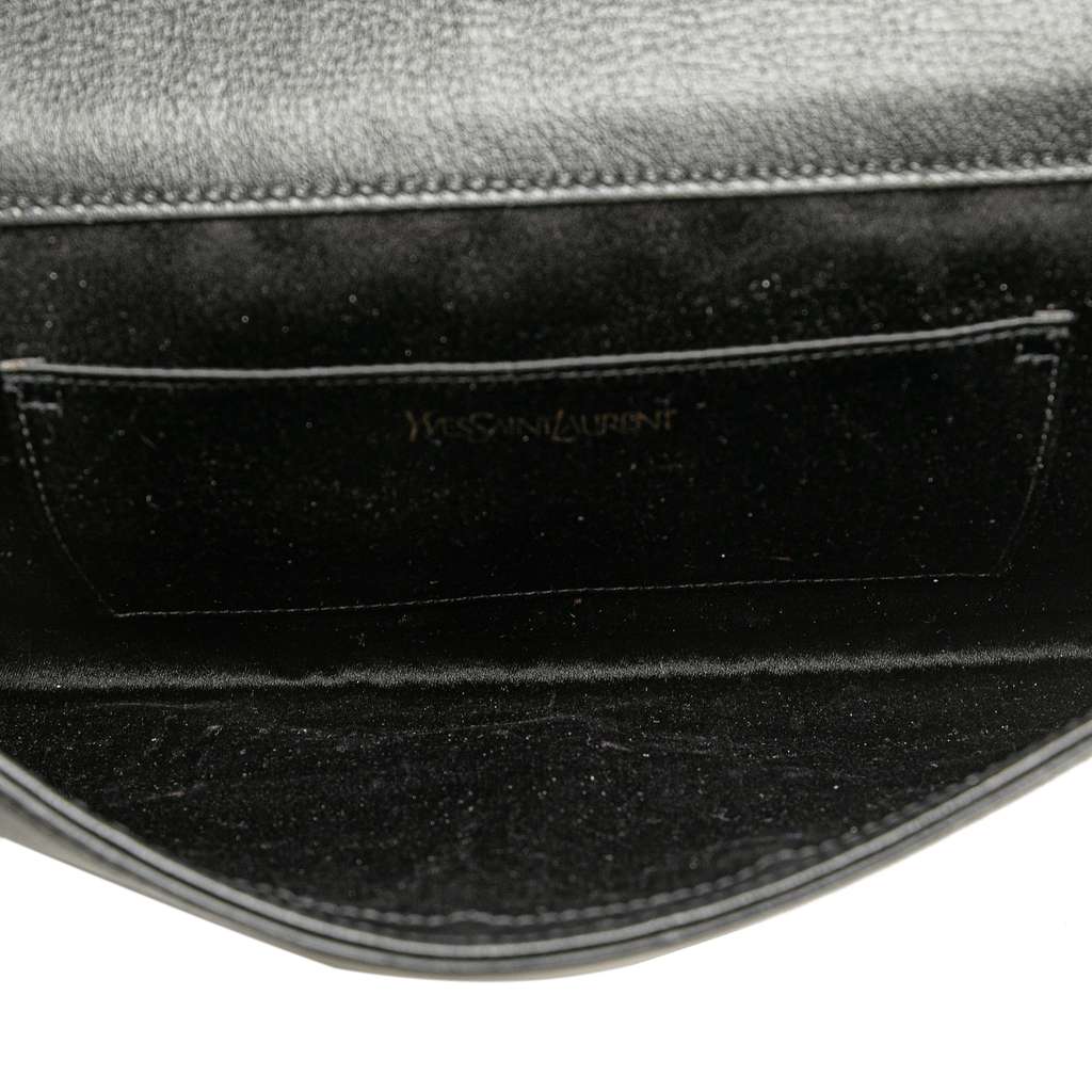 Saint Laurent Large Leather Monogram Belle De Jour Clutch - 4