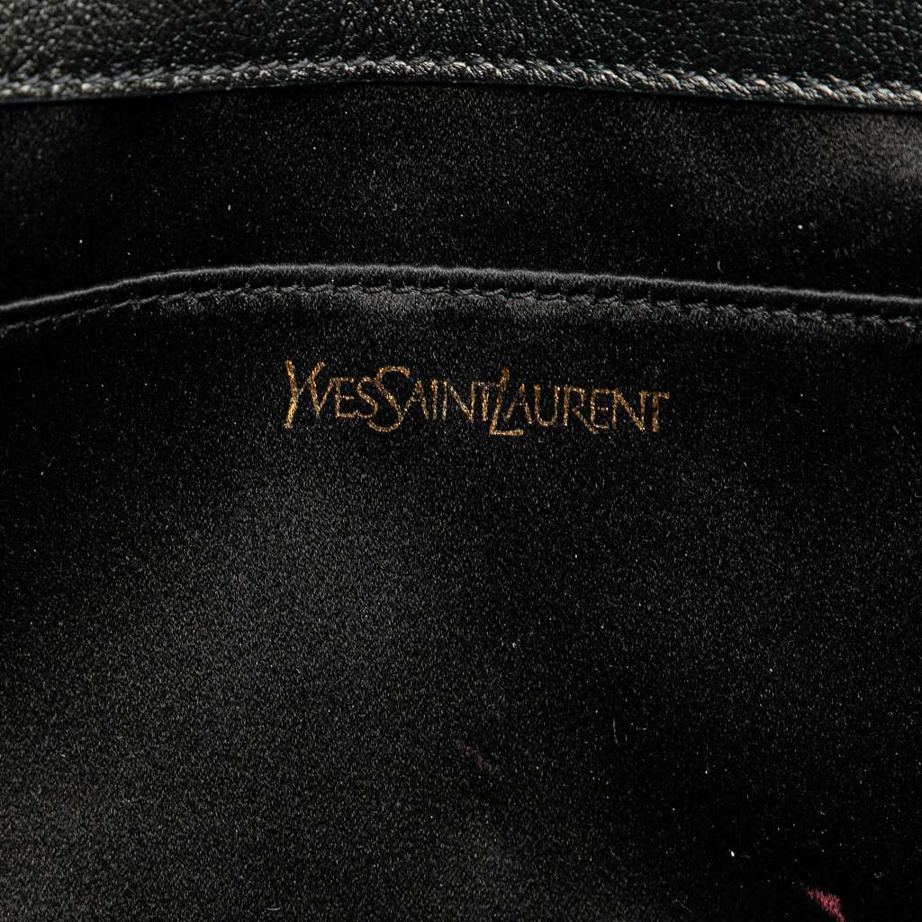 Saint Laurent Large Leather Monogram Belle De Jour Clutch - 5