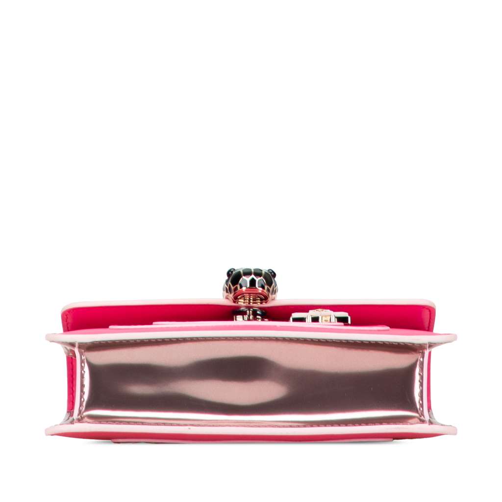 Bvlgari Small Leather Square Serpenti Forever Chain Crossbody - Image 6