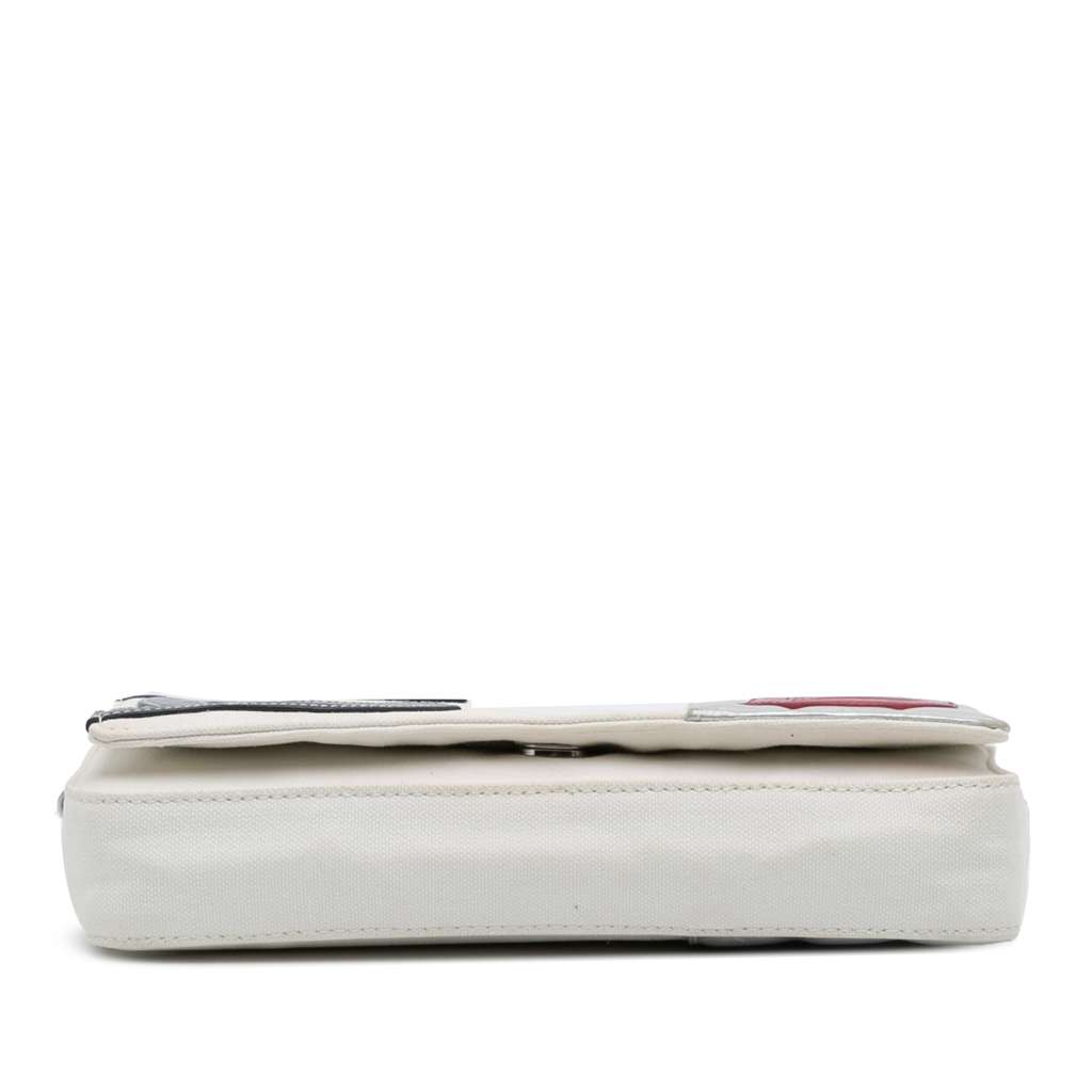 Chanel CC Canvas and Metallic Lambskin No. 5 Chain Flap - Image 6