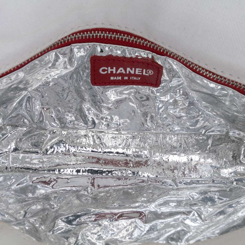 Chanel CC Canvas and Metallic Lambskin No. 5 Chain Flap - 4