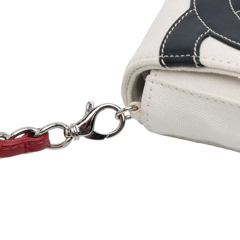 Chanel CC Canvas and Metallic Lambskin No. 5 Chain Flap - Image 10