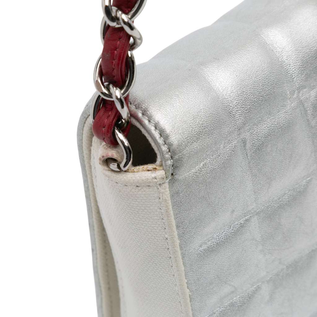 Chanel CC Canvas and Metallic Lambskin No. 5 Chain Flap - Image 11