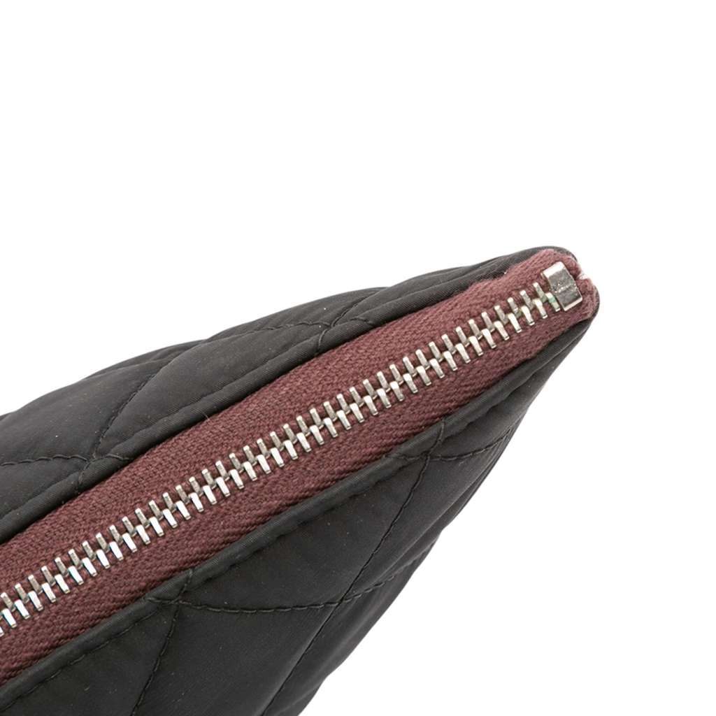 Chanel Large Quilted Nylon O Case Clutch - Image 10