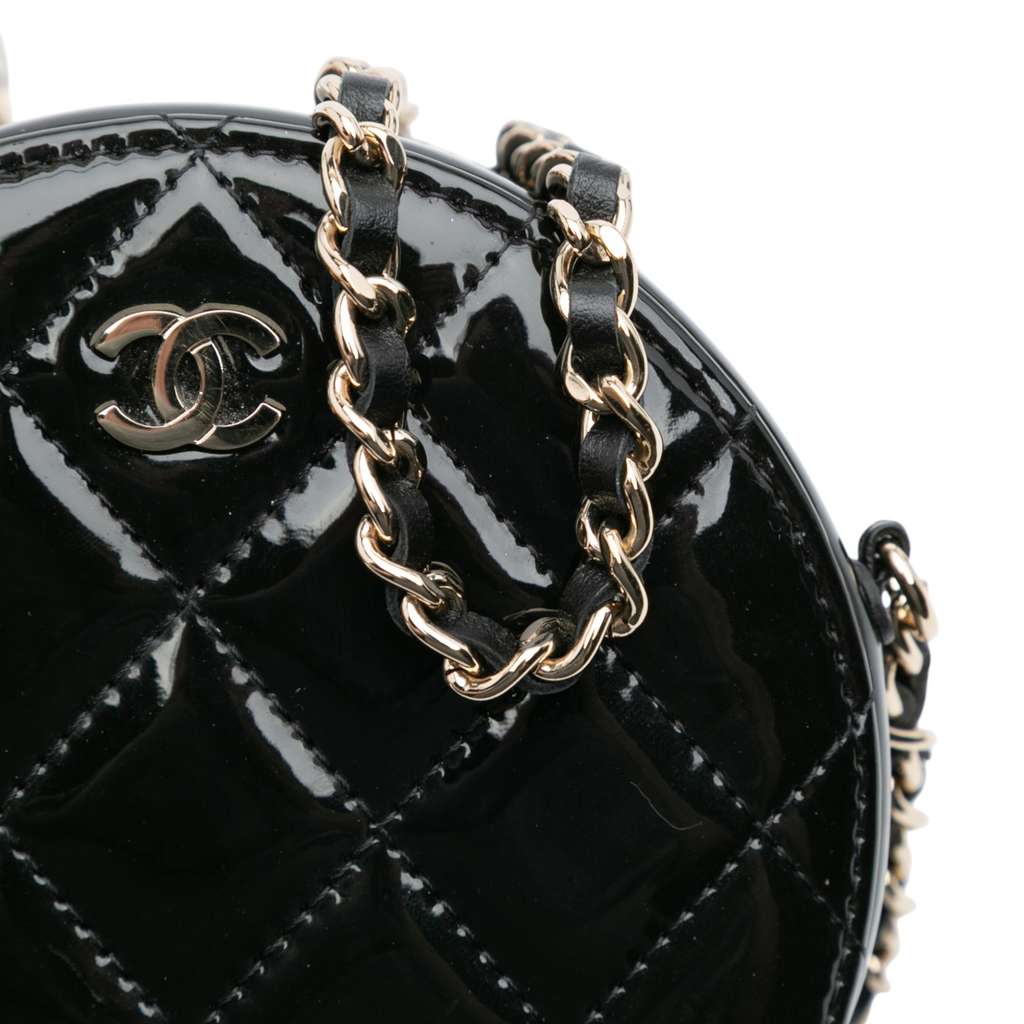 Chanel Quilted Patent Round As Earth Crossbody - Image 10