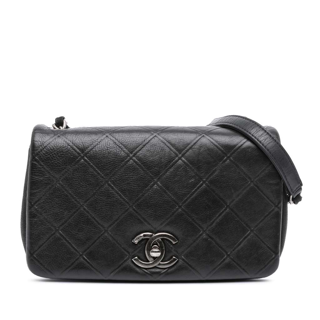 Chanel Small Diamond Embossed Calfskin New Chic Flap