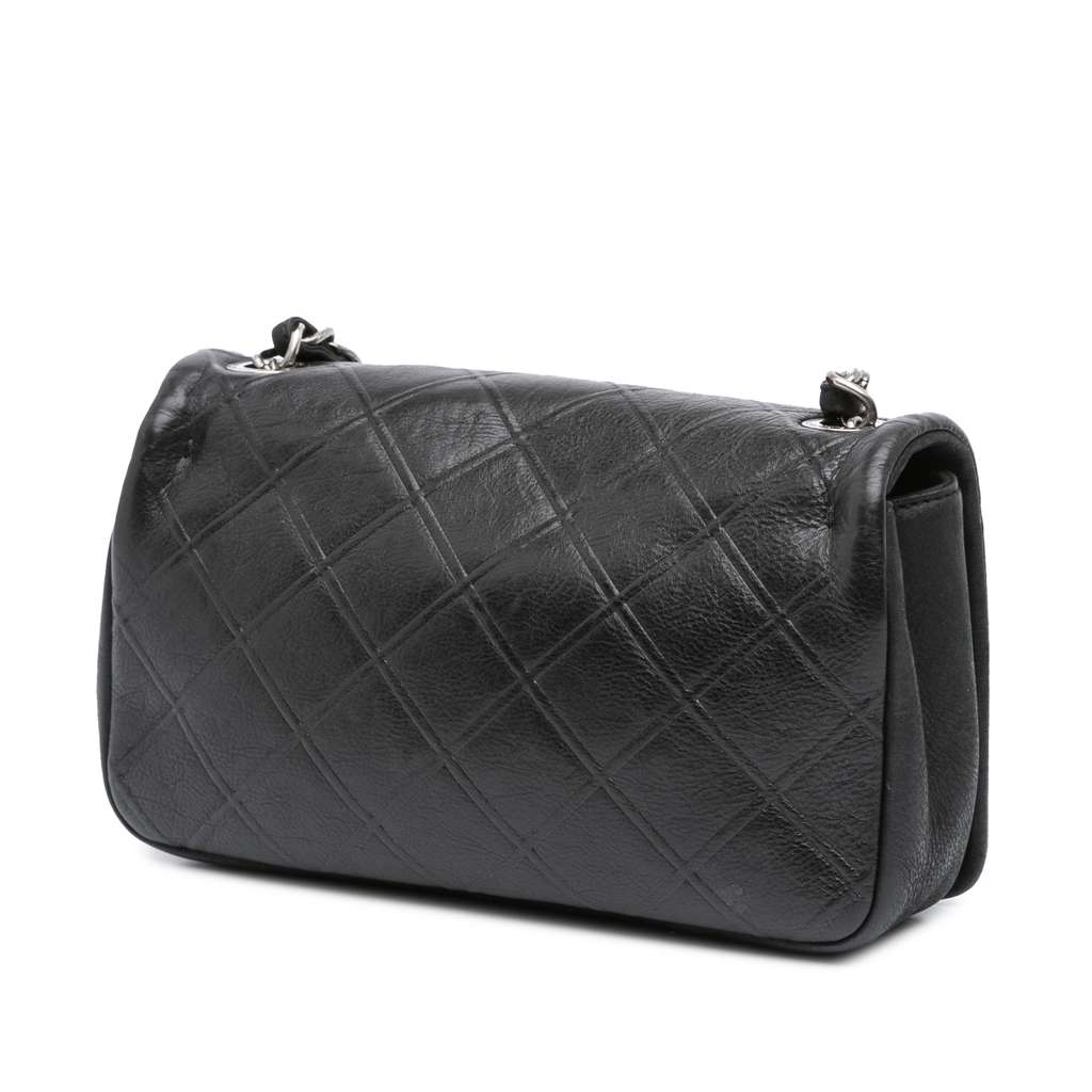 Chanel Small Diamond Embossed Calfskin New Chic Flap - Back view