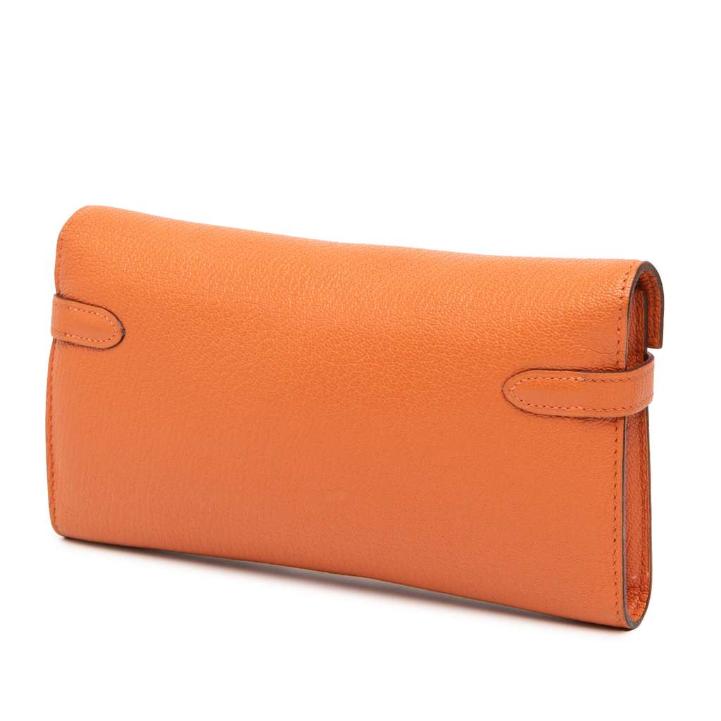 Hermès Chevre Mysore Kelly Longue Wallet - Back view