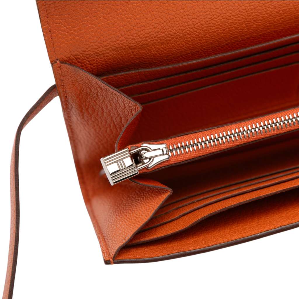 Hermès Chevre Mysore Kelly Longue Wallet - Image 12