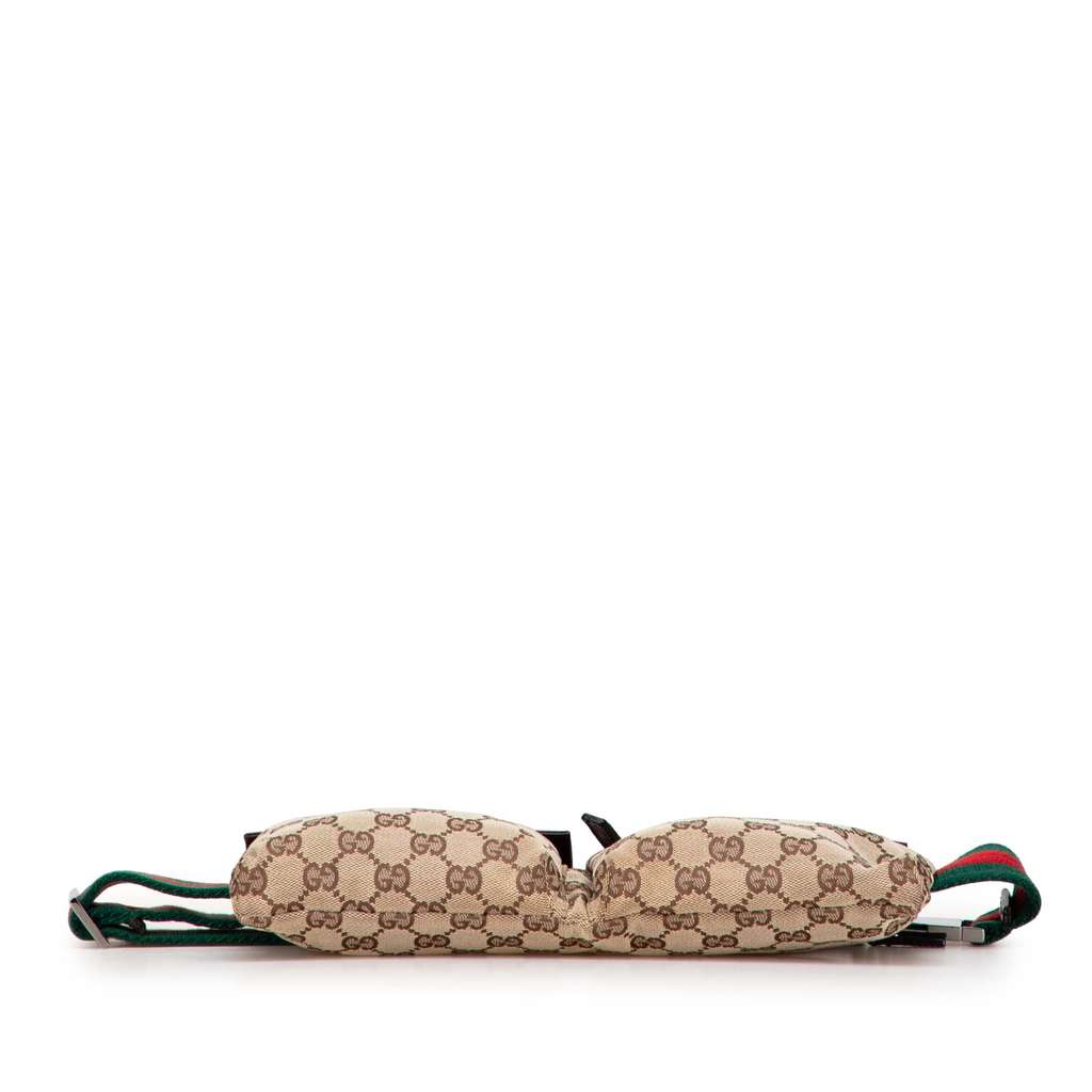 Gucci GG Canvas Web Double Pocket Belt Bag - Image 6