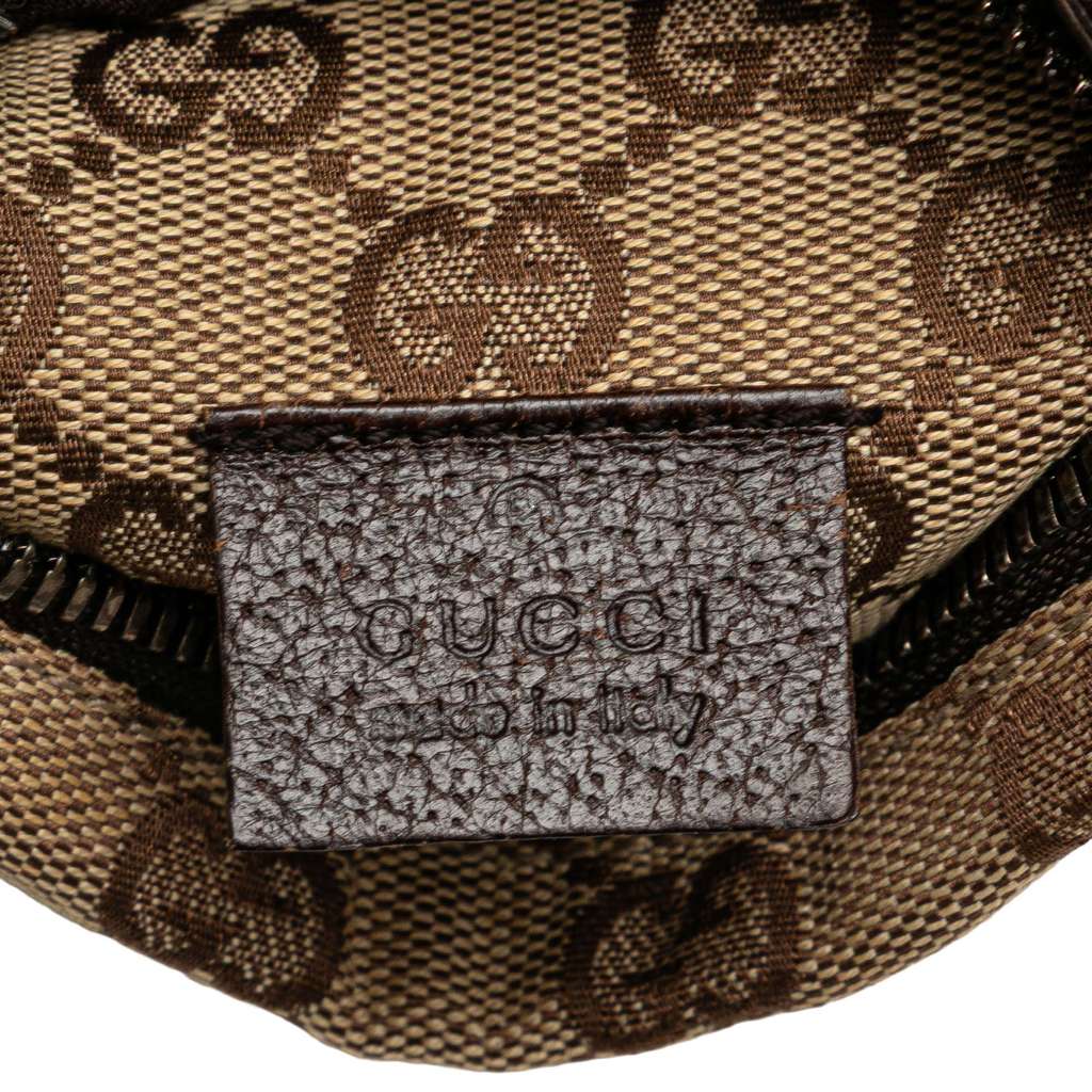 Gucci GG Canvas Web Double Pocket Belt Bag - Side view