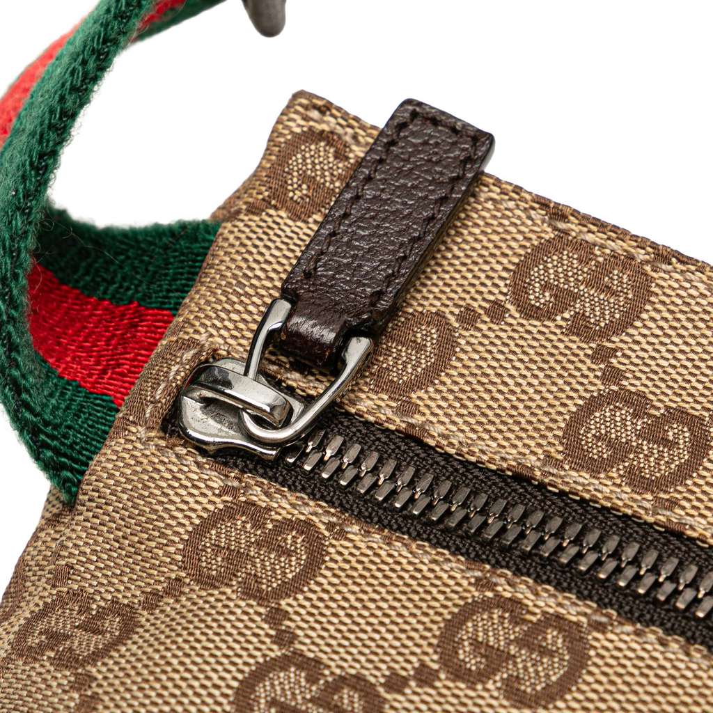Gucci GG Canvas Web Double Pocket Belt Bag - Detail 2