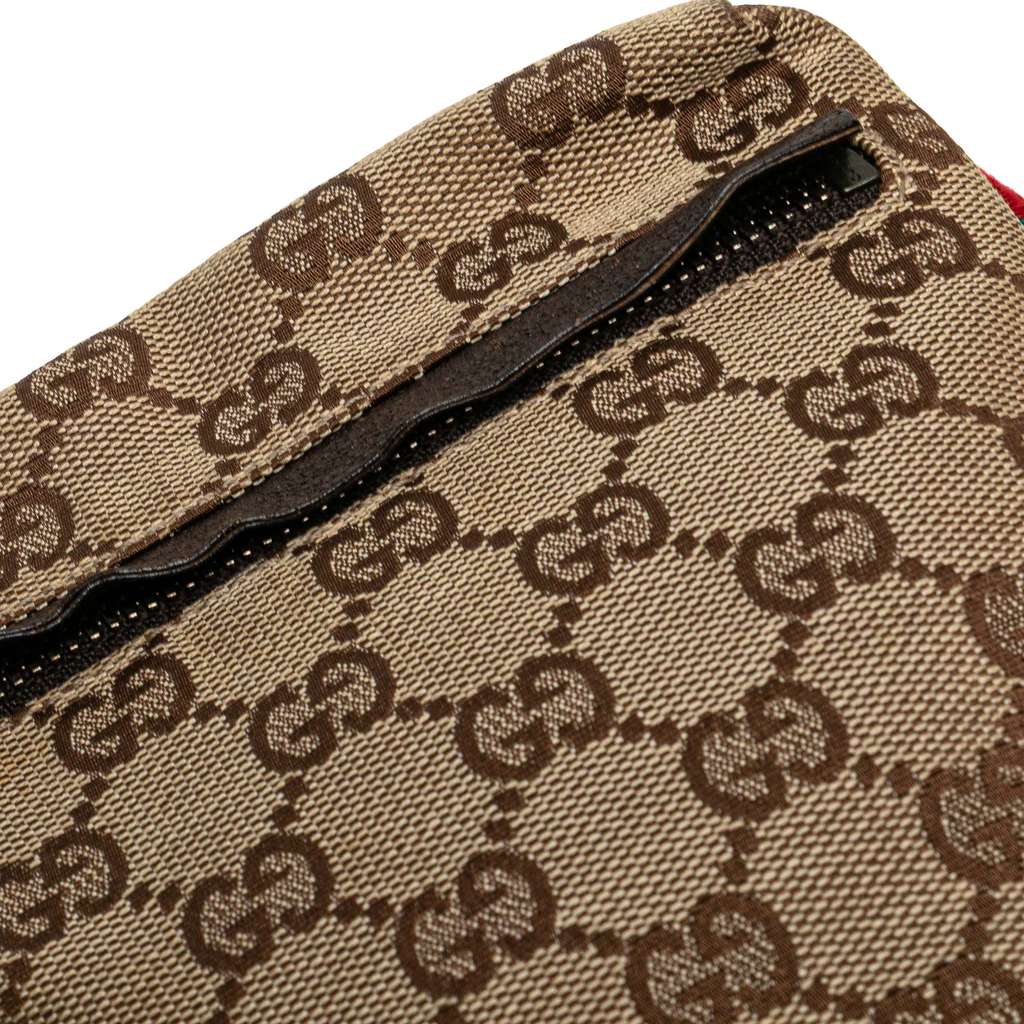 Gucci GG Canvas Web Double Pocket Belt Bag - Image 10