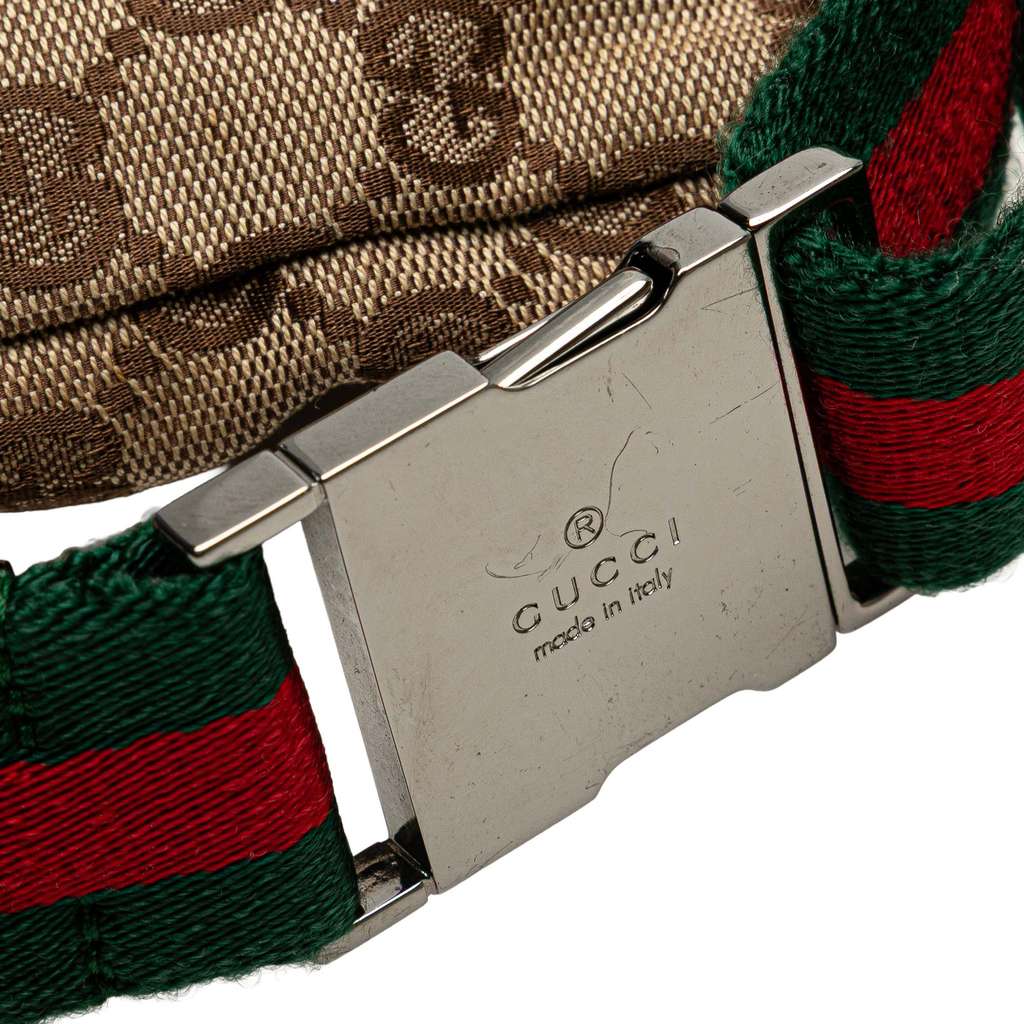 Gucci GG Canvas Web Double Pocket Belt Bag - Image 11