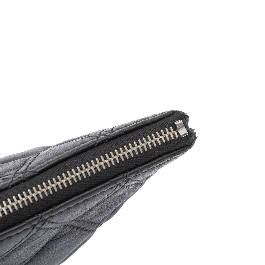 Chanel Large Quilted Lambskin Double Stitch O Case Clutch - Image 11