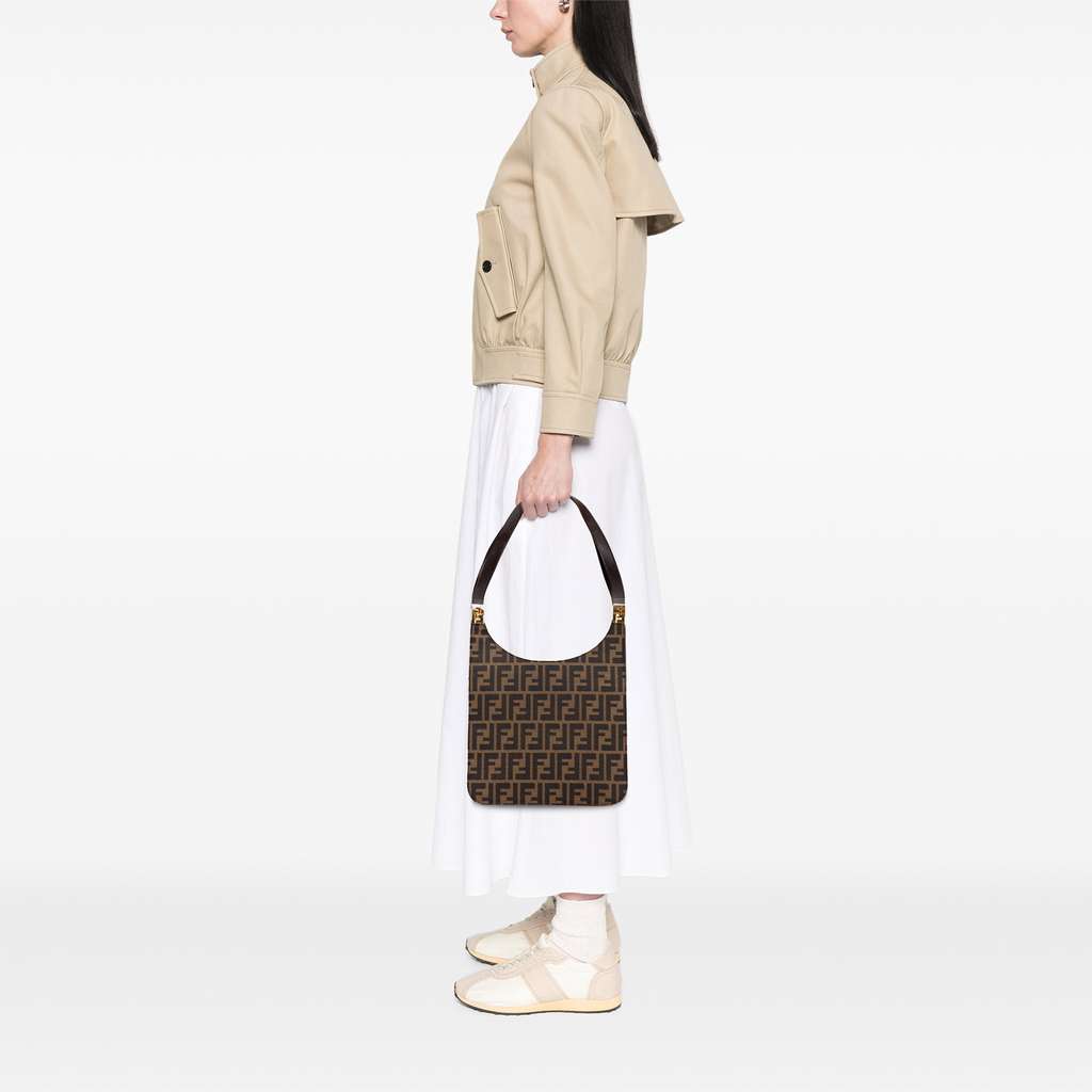 Fendi Zucca Canvas Shoulder Bag - Image 13