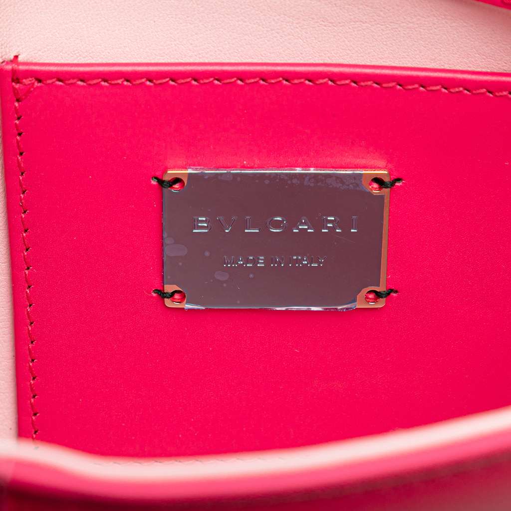 Bvlgari Small Leather Square Serpenti Forever Chain Crossbody - Side view