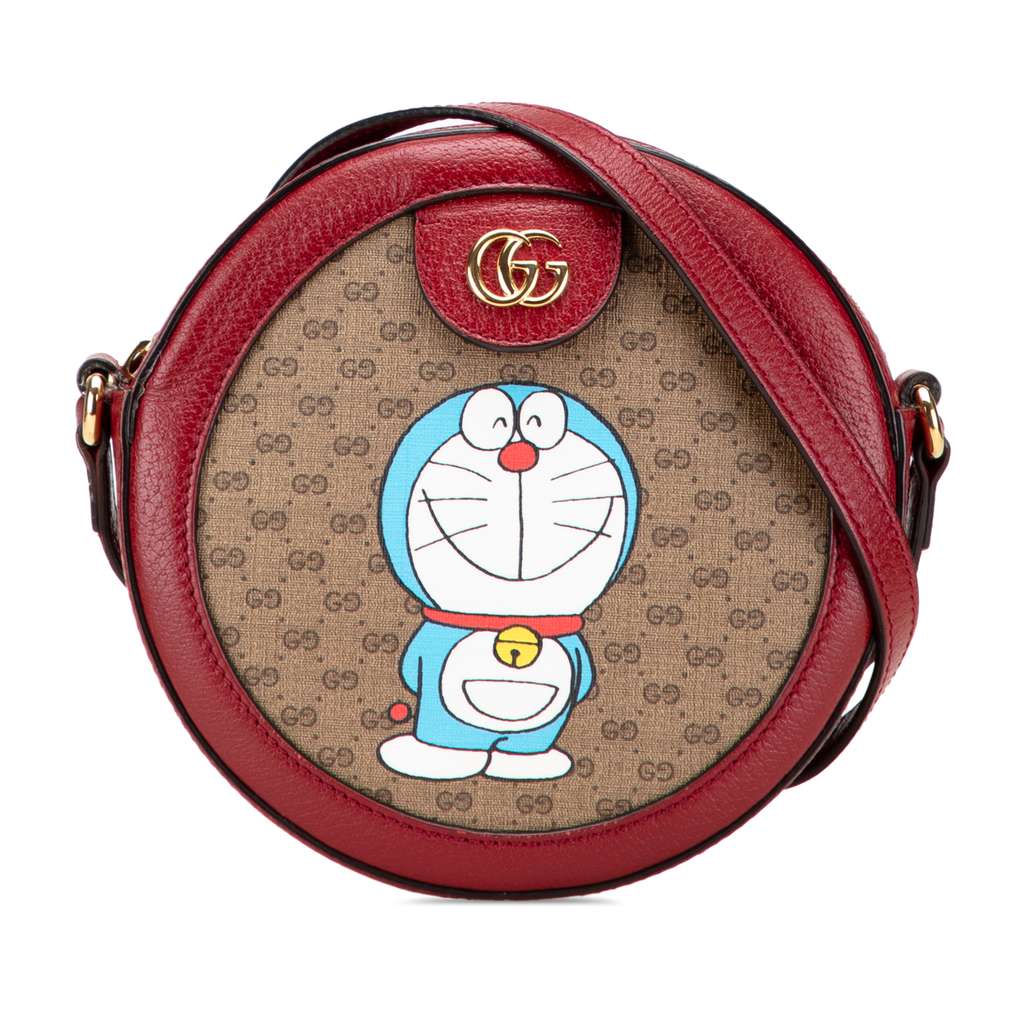 Gucci Micro GG Supreme Doraemon Round Crossbody