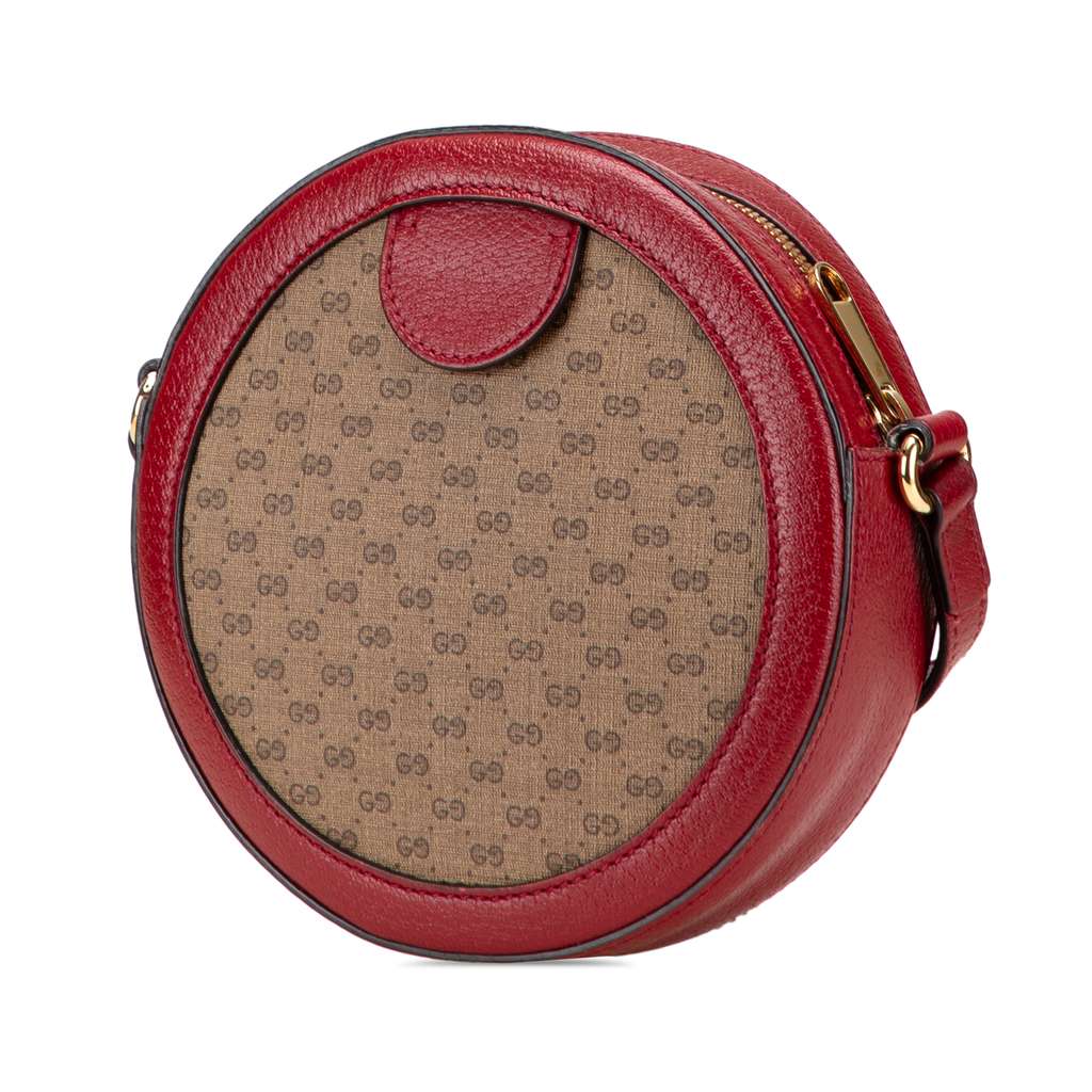 Gucci Micro GG Supreme Doraemon Round Crossbody - Back view