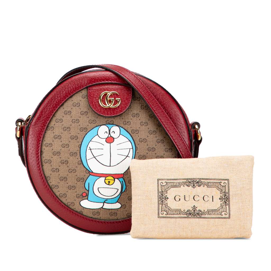 Gucci Micro GG Supreme Doraemon Round Crossbody - Image 12
