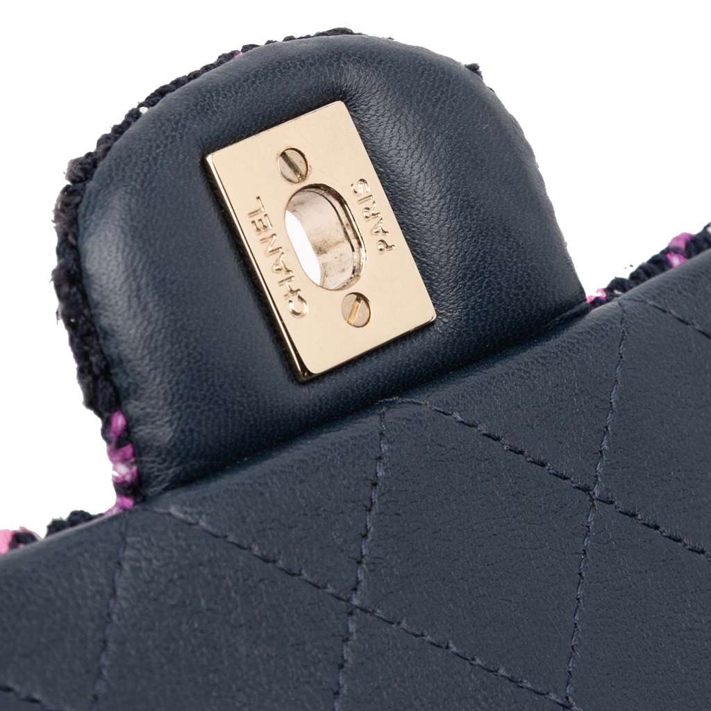 Chanel Mini Rectangular Classic Multicolor Cotton Stitched Single Flap - Image 11