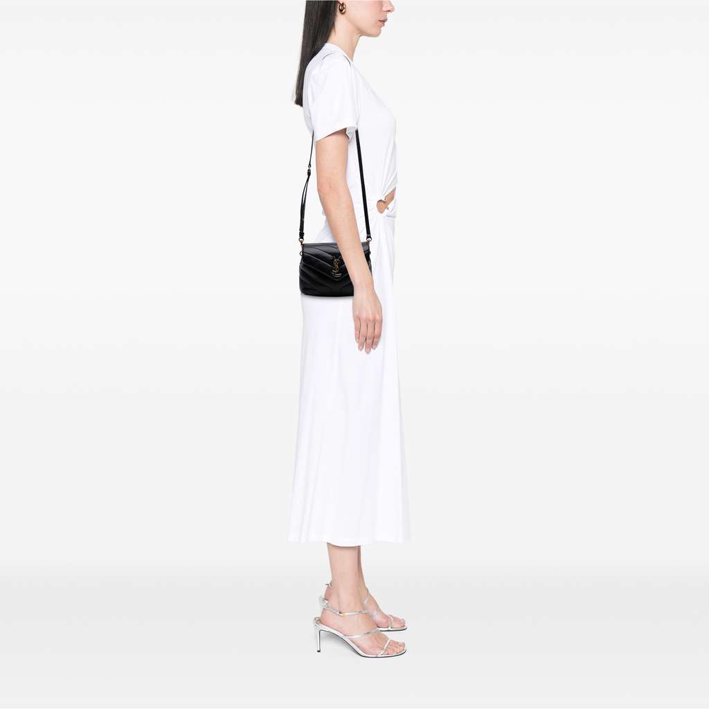 Saint Laurent Toy Matelasse Leather Monogram LouLou Crossbody - Image 13