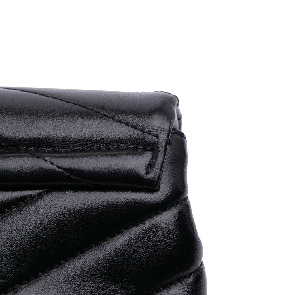 Saint Laurent Toy Matelasse Leather Monogram LouLou Crossbody - Image 12