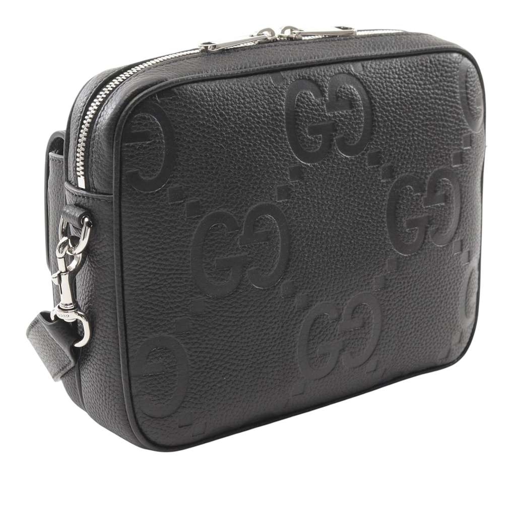 Gucci Small Jumbo GG Embossed Leather Crossbody - Back view