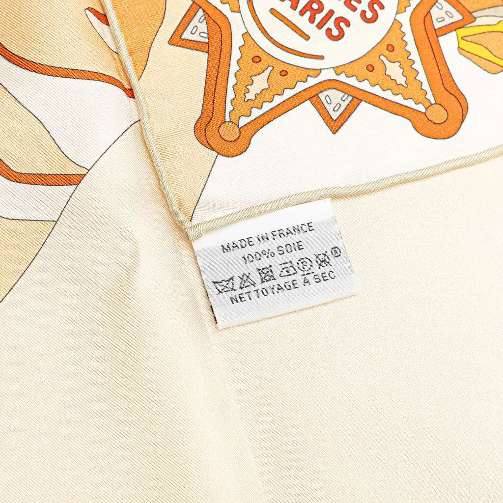 Hermès Bottes Story Silk Scarf Orange Silk Good - Box View