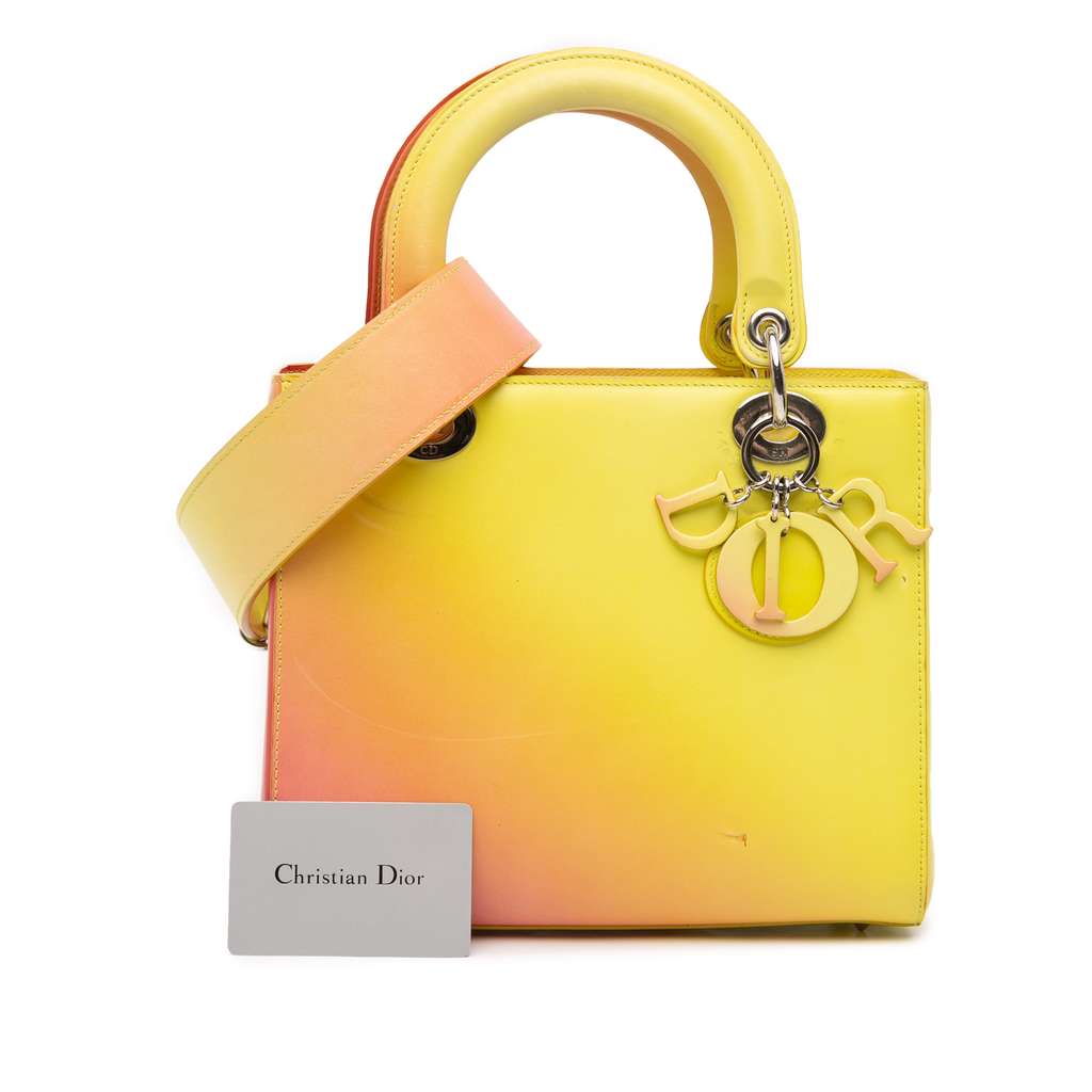 Dior Medium Ombre Calfskin Lady Dior - Image 14