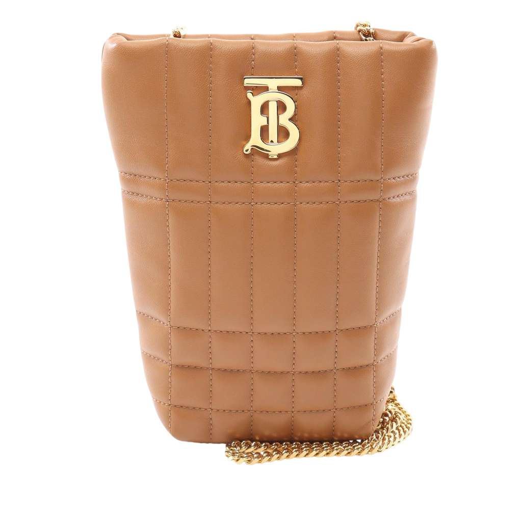 Burberry Micro Quilted Lambskin Lola Bucket Bag