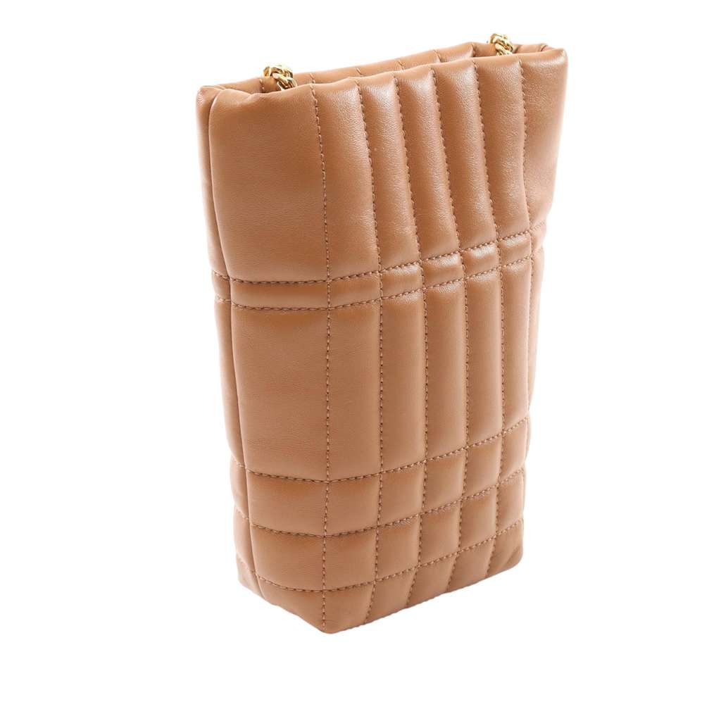 Burberry Micro Quilted Lambskin Lola Bucket Bag - Back view