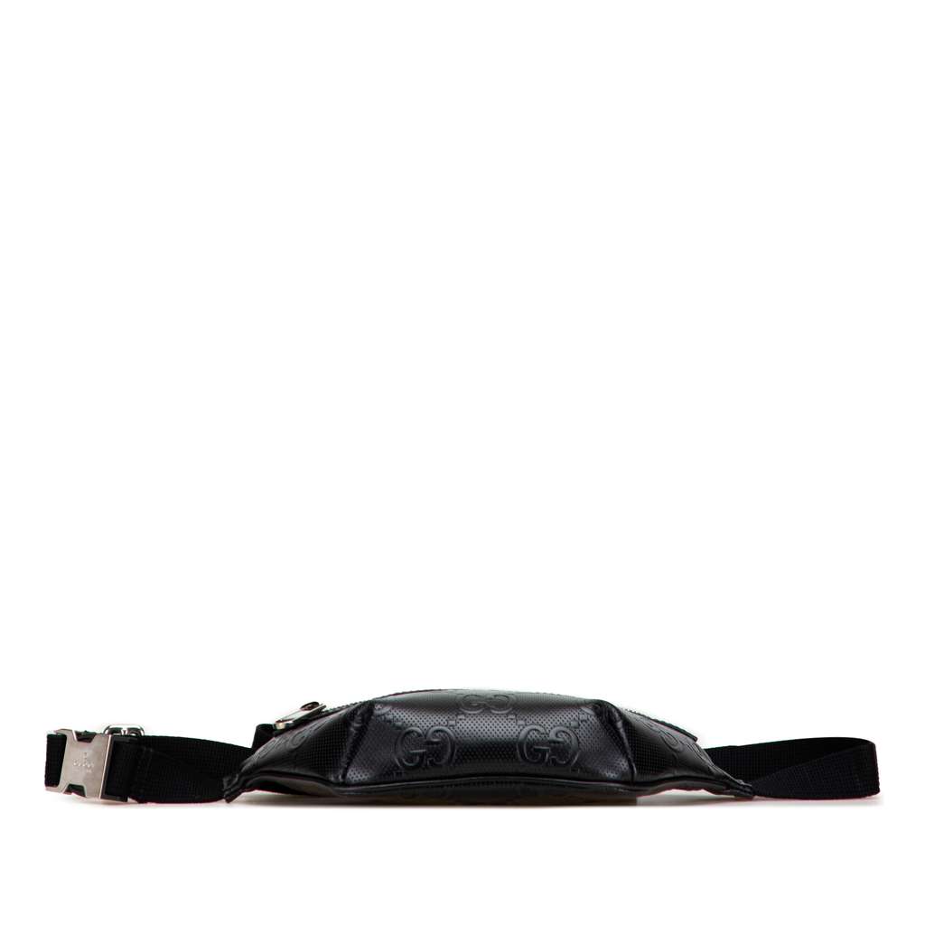Gucci GG Embossed Perforated Leather Belt Bag - Image 6