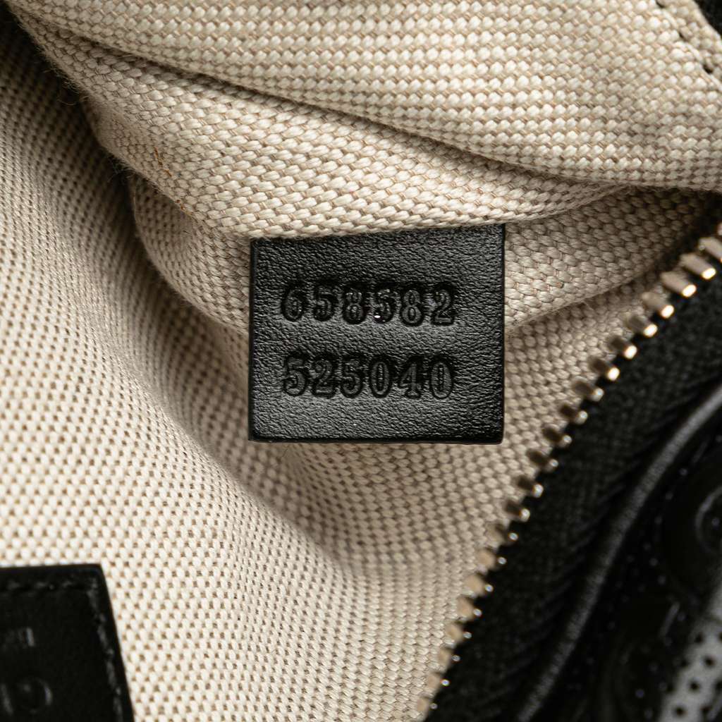 Gucci GG Embossed Perforated Leather Belt Bag - Detail 1