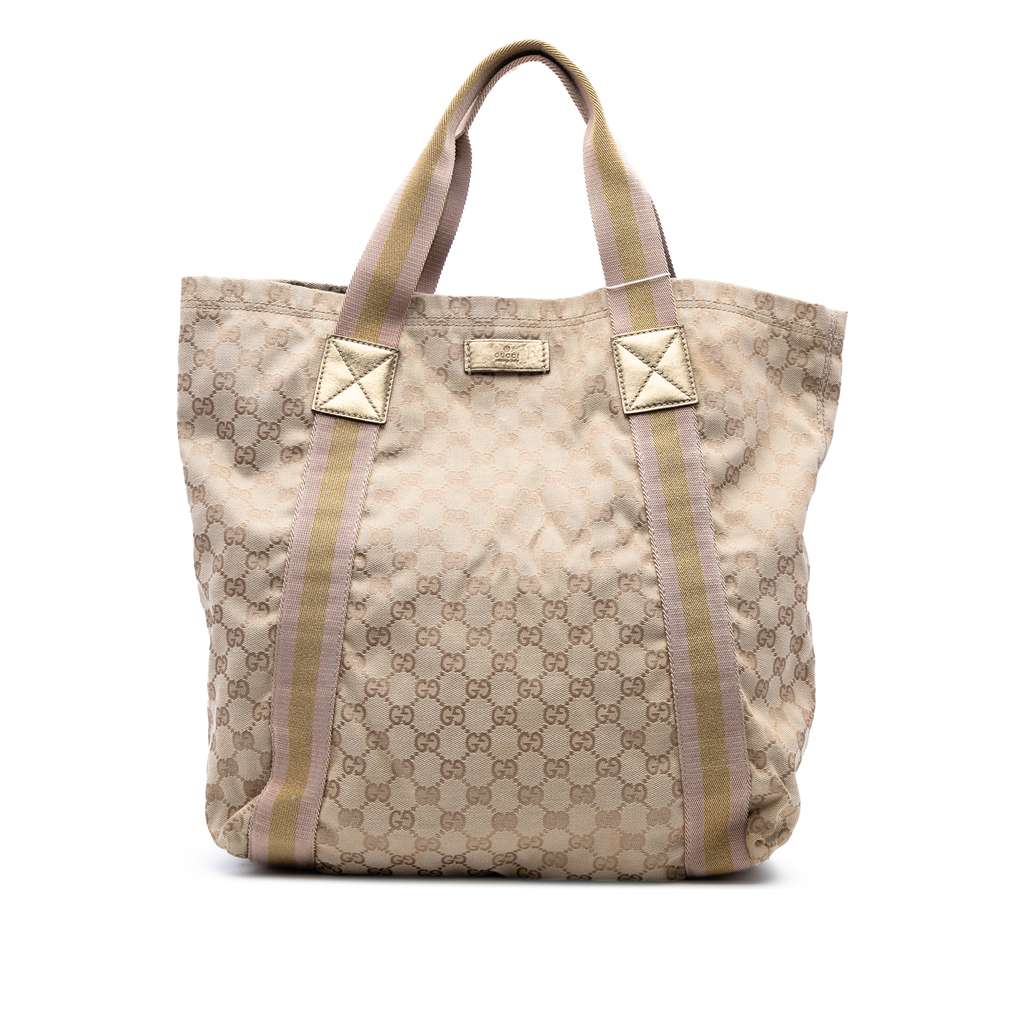 Gucci GG Canvas Web Tote
