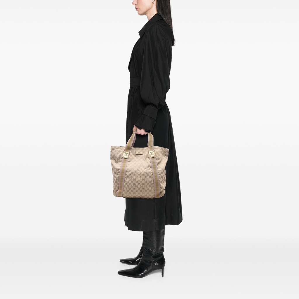Gucci GG Canvas Web Tote - Detail 2
