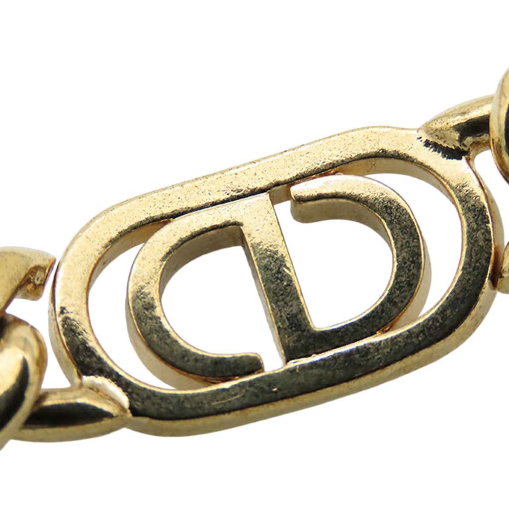 Dior Gold Plated Rhinestones 30 Montaigne Chain Bracelet - 3