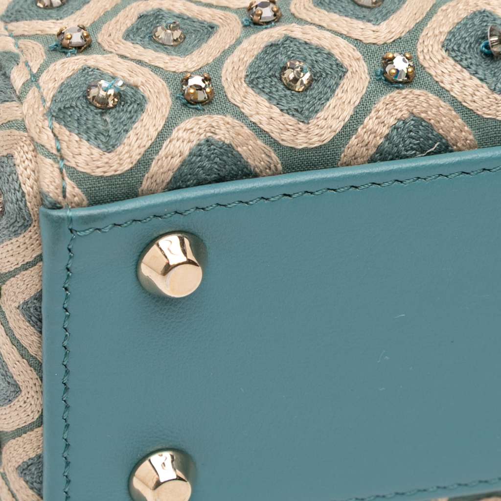 Dior Mini Canvas Honeycomb Embroidery Crystal Lady Dior - Image 10