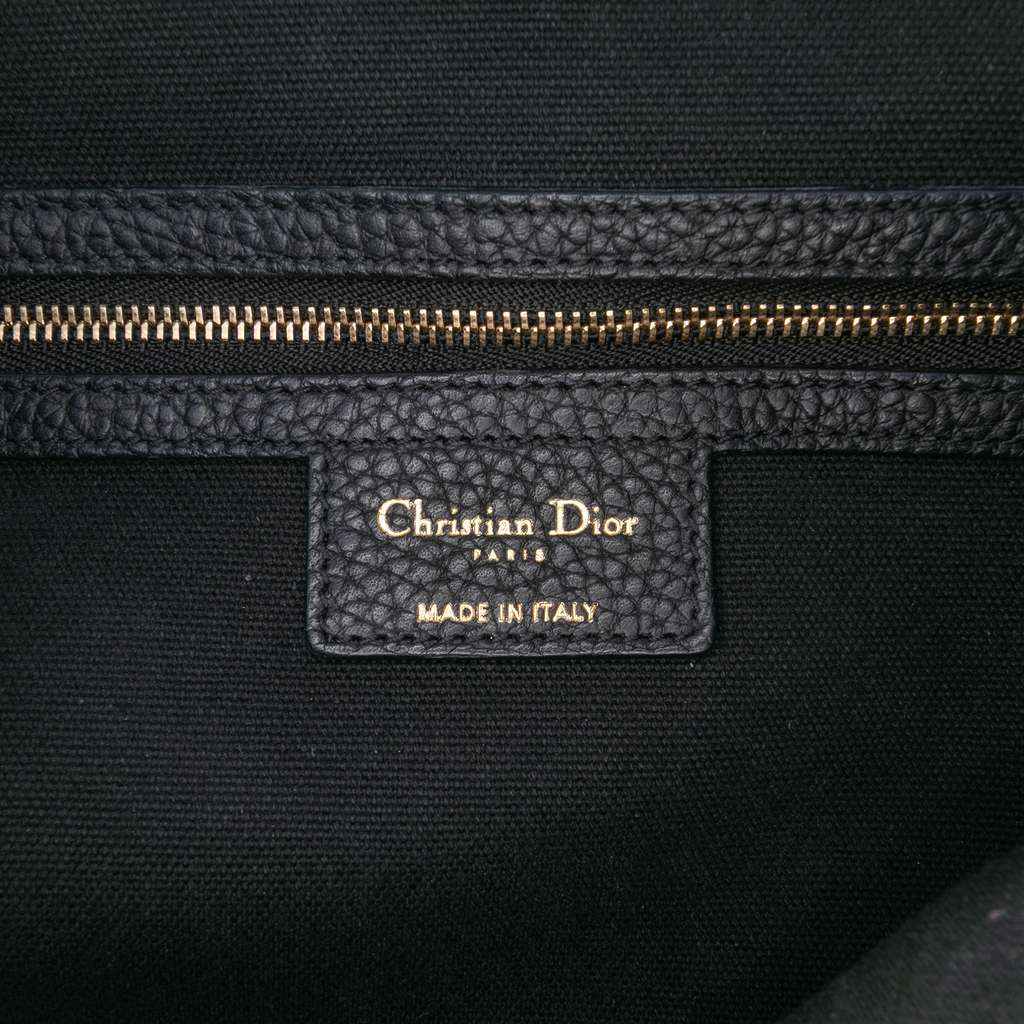 Dior Limited Edition Medium Canvas Floral Printed Diorissimo Satchel - Side view