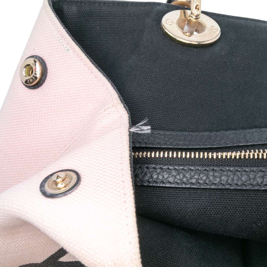 Dior Limited Edition Medium Canvas Floral Printed Diorissimo Satchel - Image 11