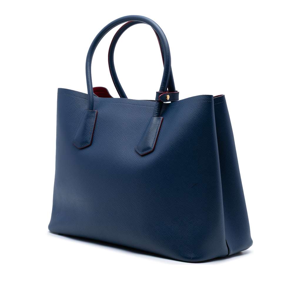 Prada Medium Saffiano Cuir Double Satchel - 2