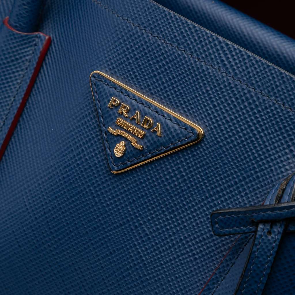 Prada Medium Saffiano Cuir Double Satchel - 5