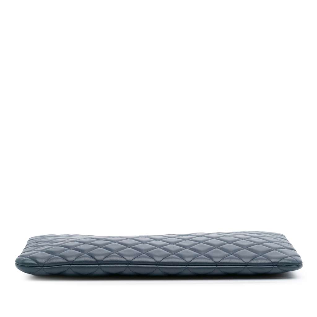 Chanel Large Quilted Lambskin O Case Clutch - Image 6