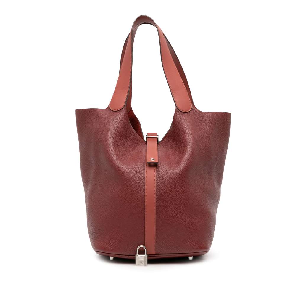 Hermès Bicolor Clemence and Swift Picotin Lock 31 - Image 14